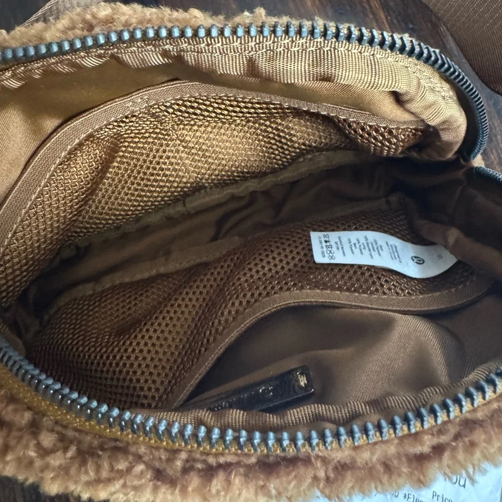 lululemon athletica Brown Sherpa Belt Bag